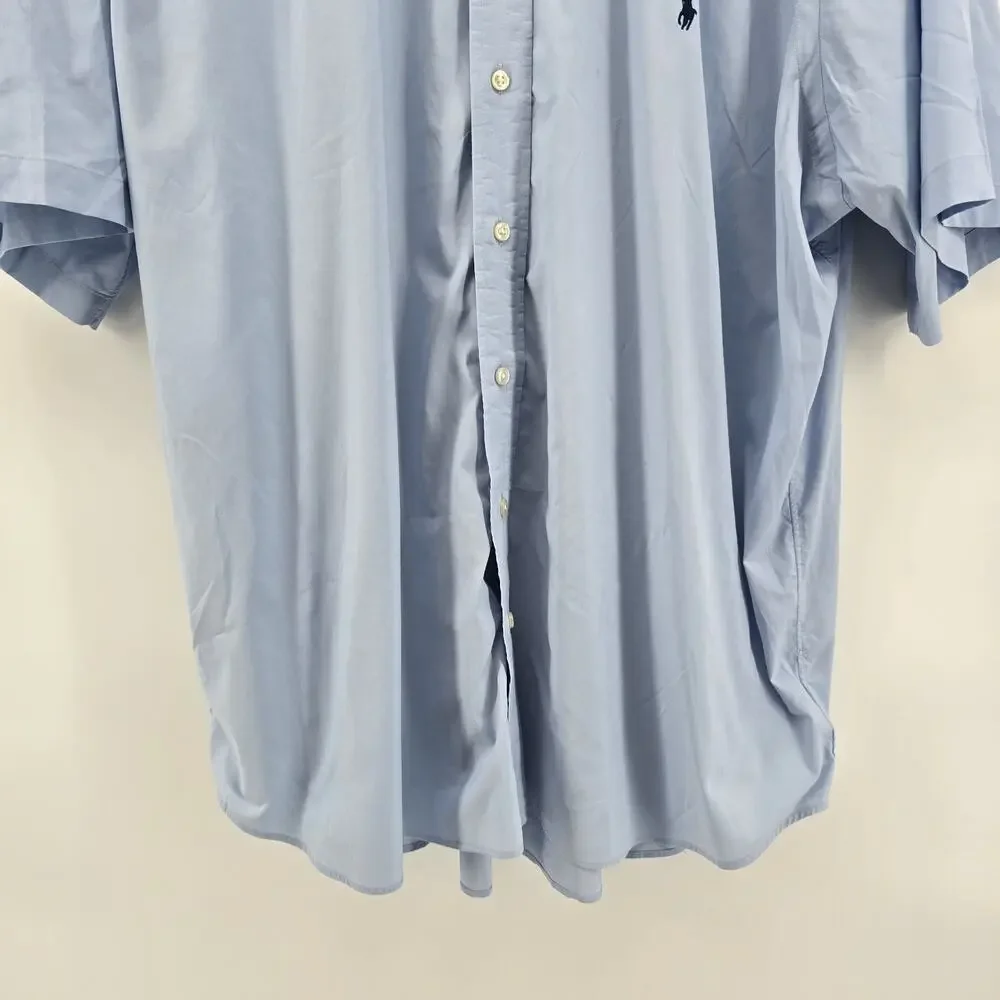 Polo Ralph Lauren Shirt Mens 2XB 2XL BIG Performance Button Down Short Sleeve
